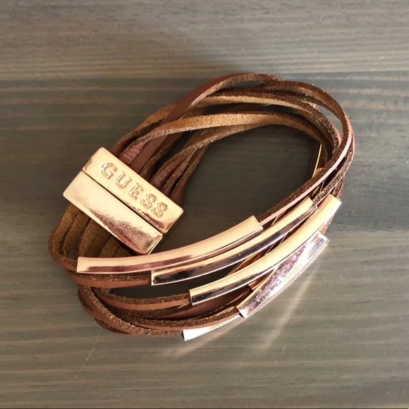 Guess twisted leather bracelet